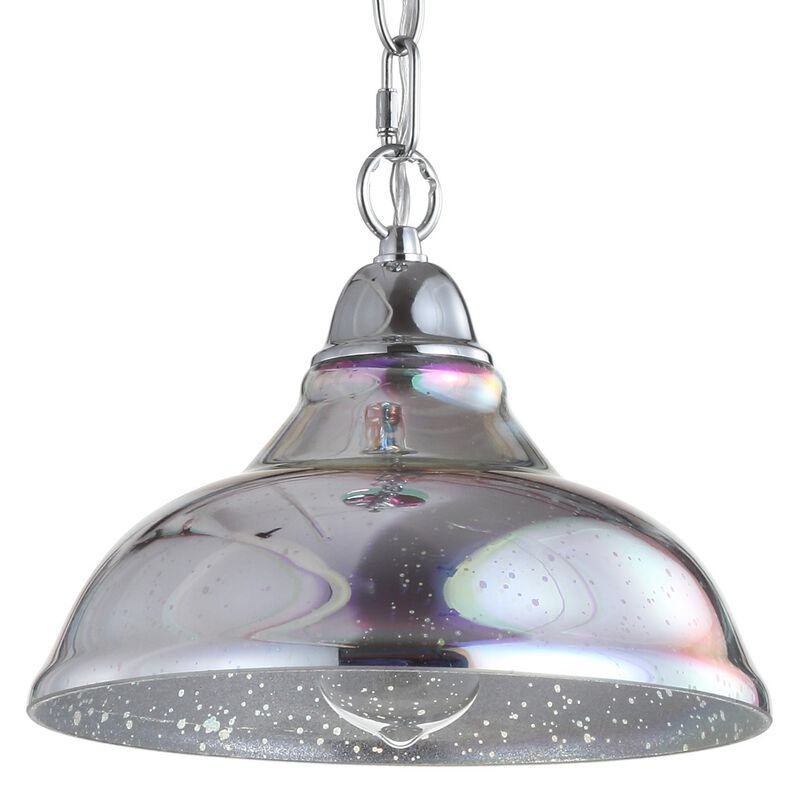 Nira Adjustable 3D Color Burst Glass/Metal Pendant