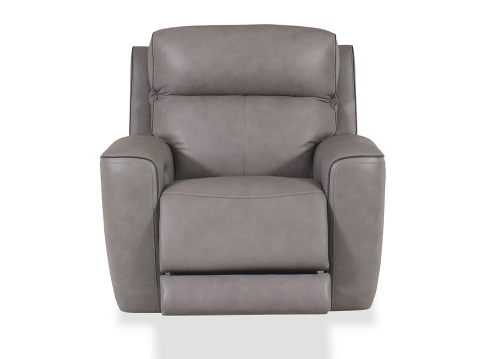 5Z-Relaxation Dual Power Leather Recliner