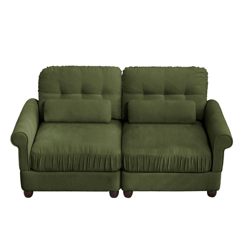 Septex Mid Century Modern Chenille Loveseat Sofa image number 0