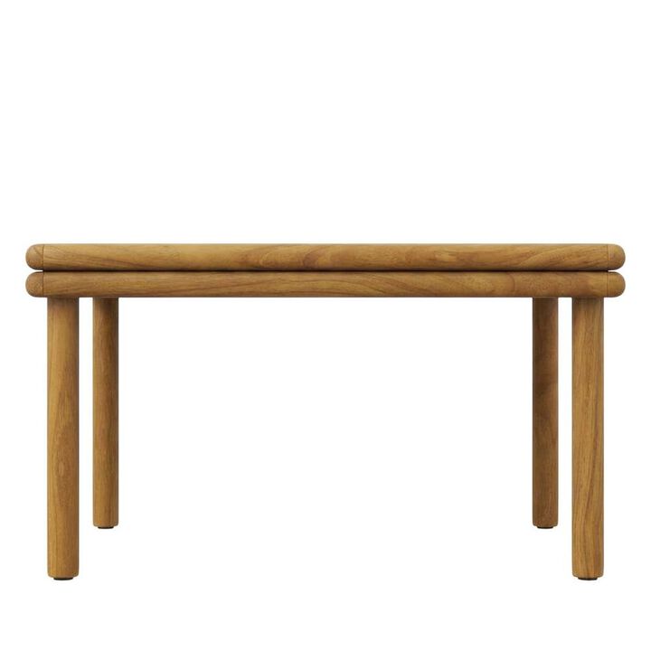 Modern Teak Wood Outdoor Coffee Table for Patio or Garden Use