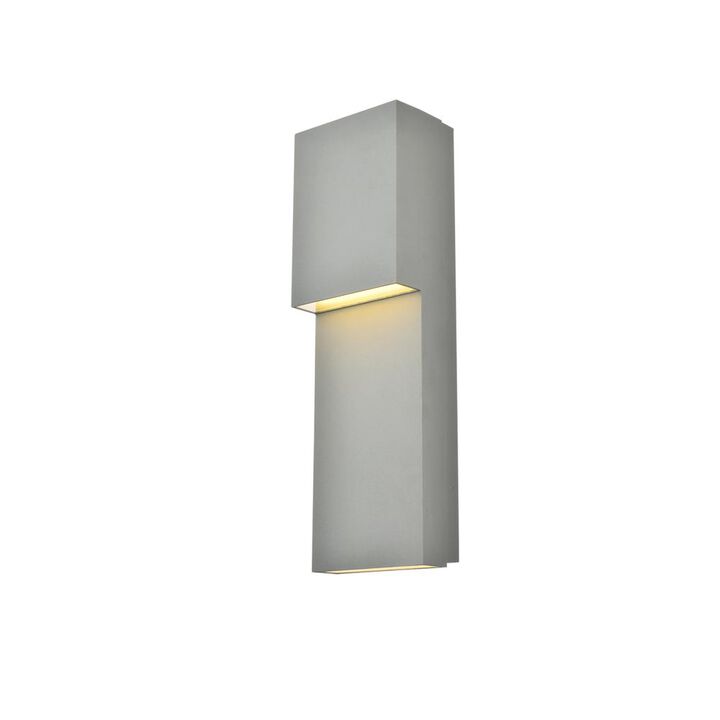 Living District Raine Integrated LED wall sconce in silver