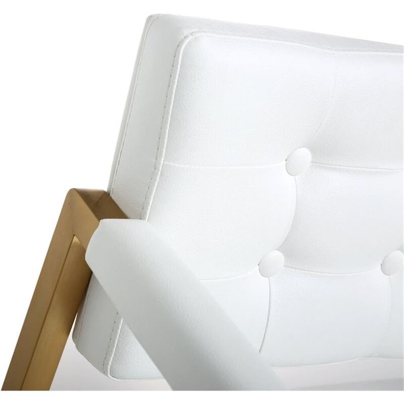Tov Furniture Director Steel Counter Stool, Standard, White image number 8