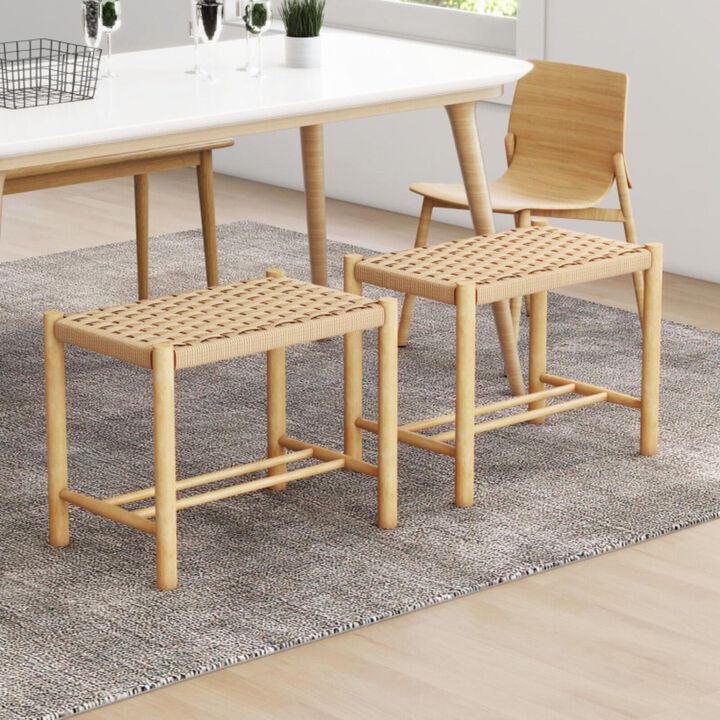 Hivvago 18 Inch Dining Stool Set of 2