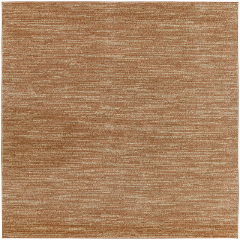 HomeRoots Square Abstract Indoor Outdoor Area Rug image number 0