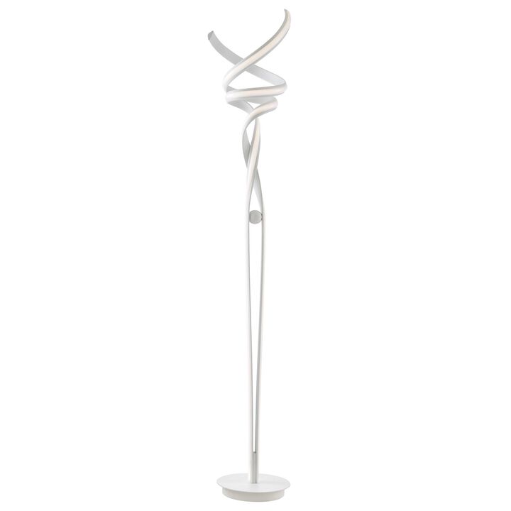 Munich Floor Lamp White Metal Dimmable Integrated LED