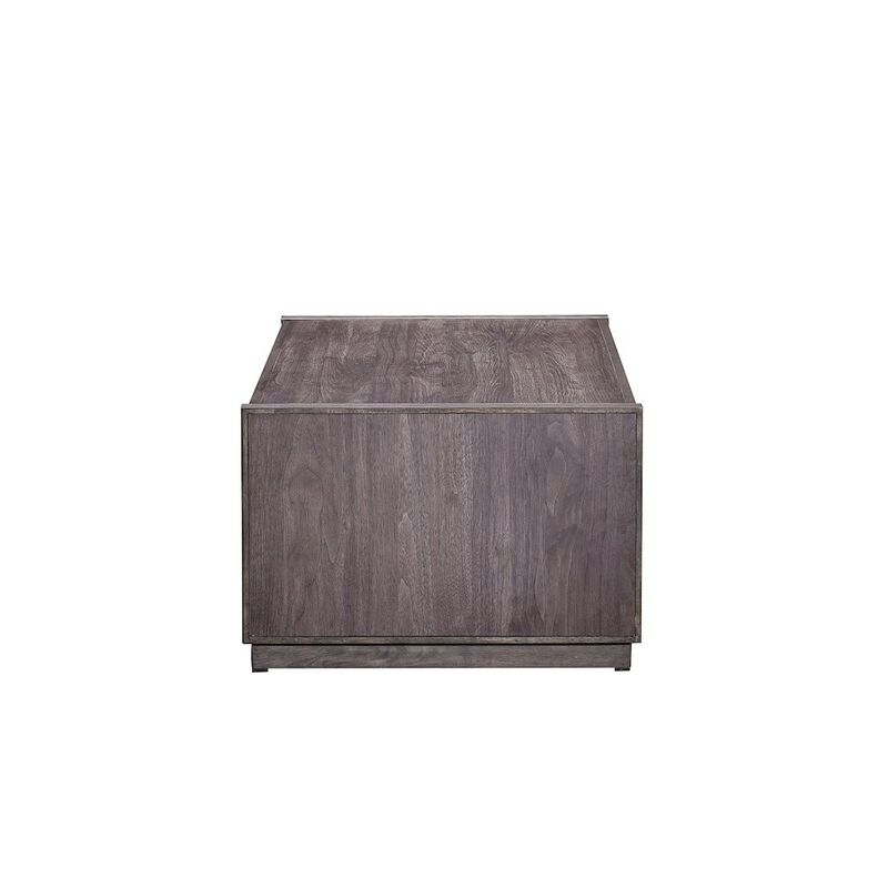 Liberty Furniture Modern Edge Cocktail Table for Living Room with Casters - Caffe Brown image number 3