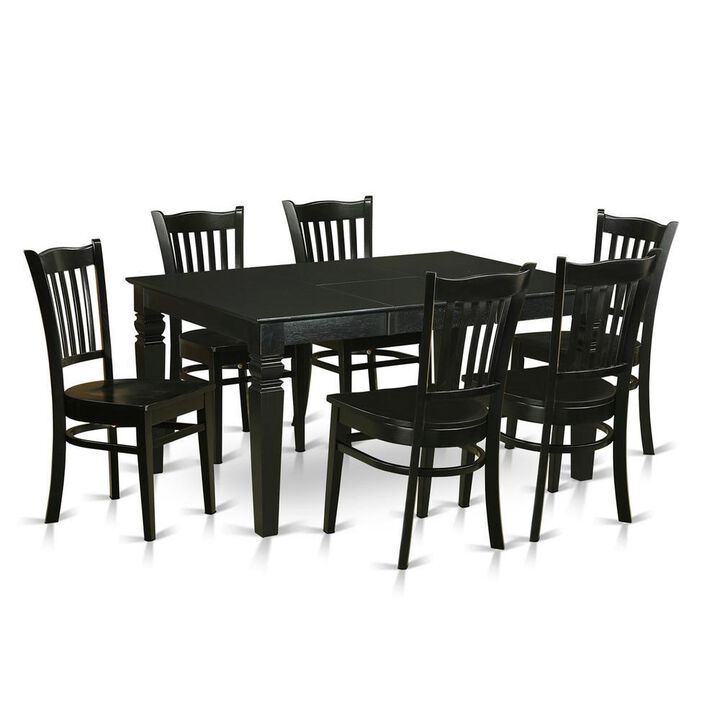 7 PC Dining room set for 6 -Dining Table and 6 dinette Chairs
