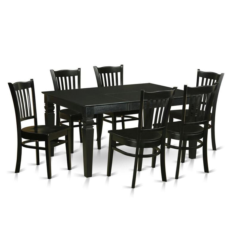 7 PC Dining room set for 6 -Dining Table and 6 dinette Chairs