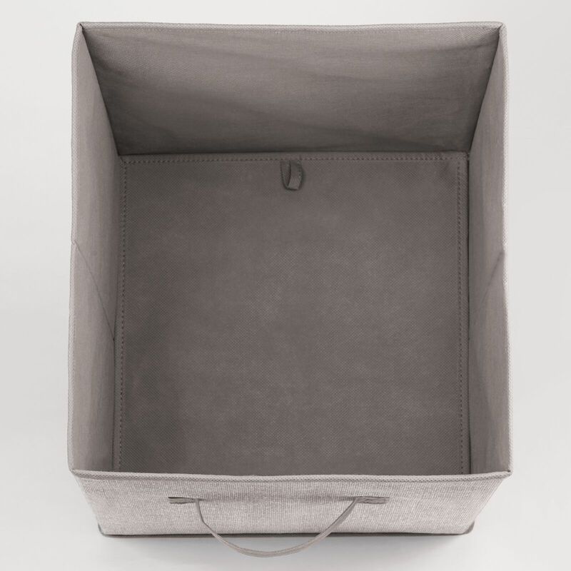 mDesign Small Fabric Organizer Cube Bin with Handle, 6 Pack, Bright Multicolor