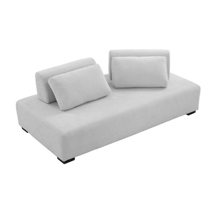 modern Sofa Minimalist Modular Sofa Sofadaybed Ideal for living, family, bedroom, and guest spaces Beige