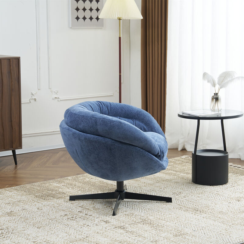 Merax Chenille Upholstered 360&deg; Swivel Accent Chair