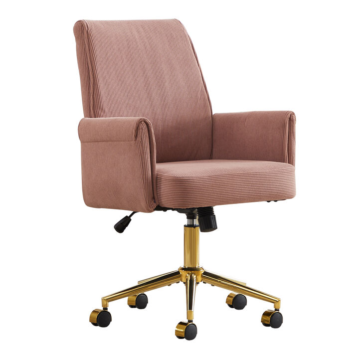 Merax High End Ergonomic Office Chair Gilded Metal Base with Luxury Memory Foam Cushion