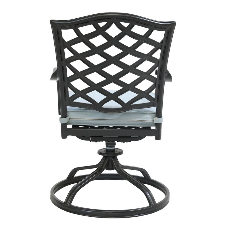 Aluminum Dining Swivel Chair