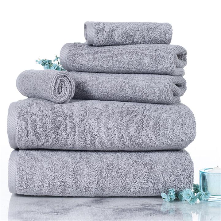 Lavish Home  6 Piece Cotton Towel Set,