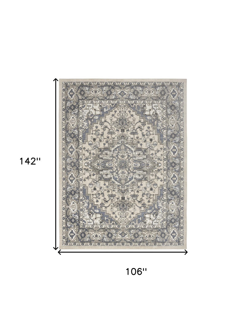 HomeRoots Floral Power Loom Area Rug image number 3