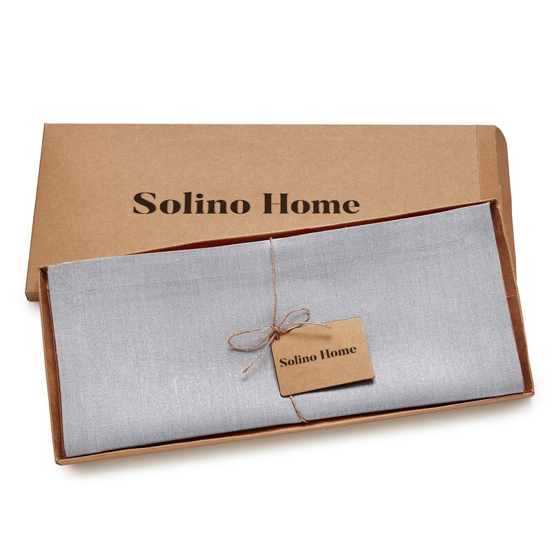 Solino Home 100% Pure Linen Table Runner - Diana