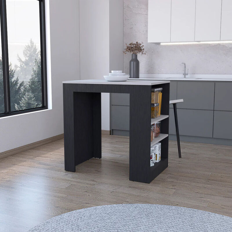 Streamdale Highlands Kitchen Island With Storage Base In And Ibiza Marble image number 6