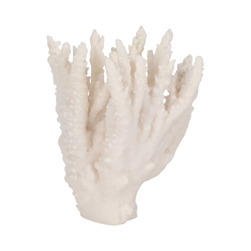 10" Coral Reef Decor, White image number 3