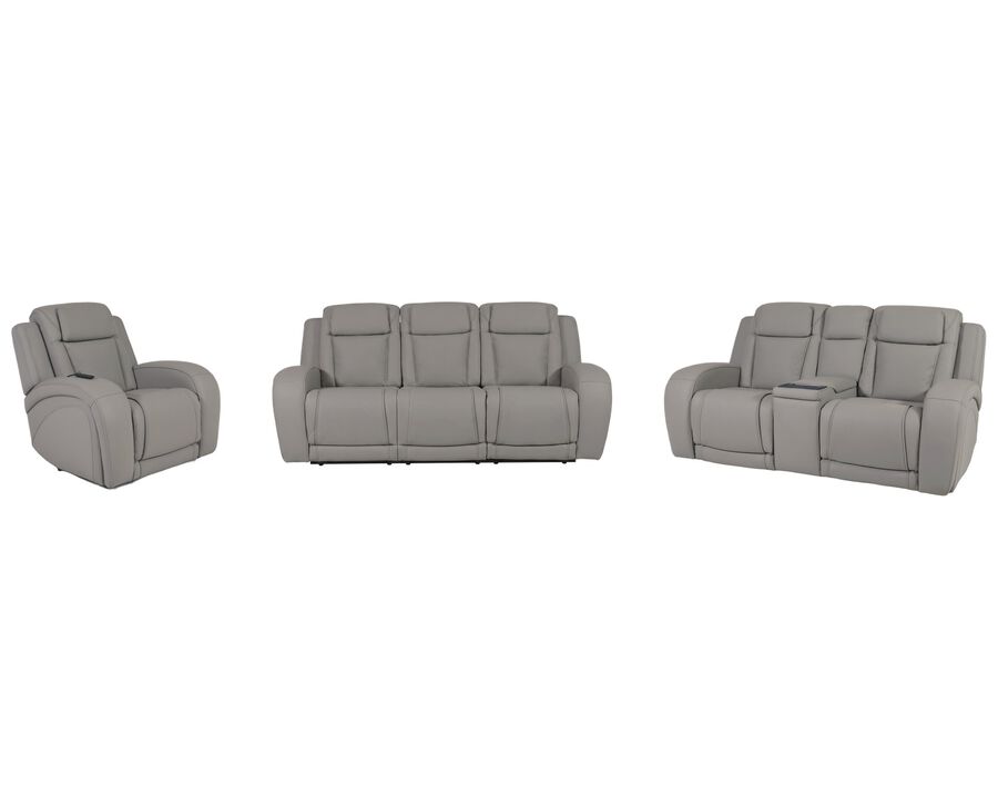 Bowden Power Leather Immersive Sofa Loveseat & Recliner