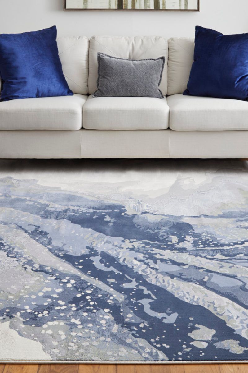 Clio 39K2F Blue/Beige 9' x 12' Rug image number 1