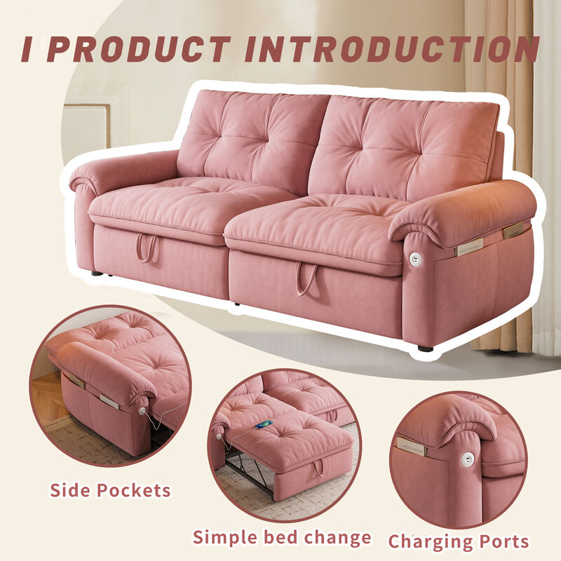 Vaffla  2-in-1 convertible sofa bed image number 7