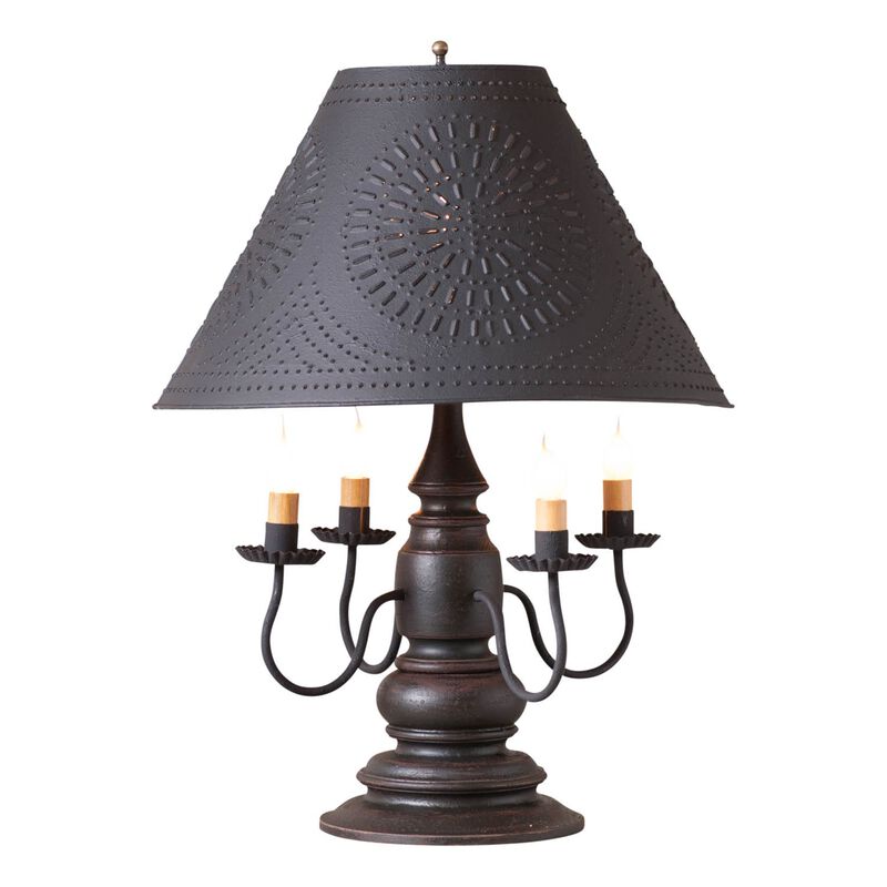 Harrison Lamp In Americana Black With Shade image number 0