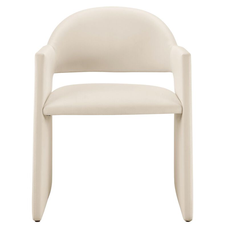 Talia Performance Velvet Dining Armchair image number 5