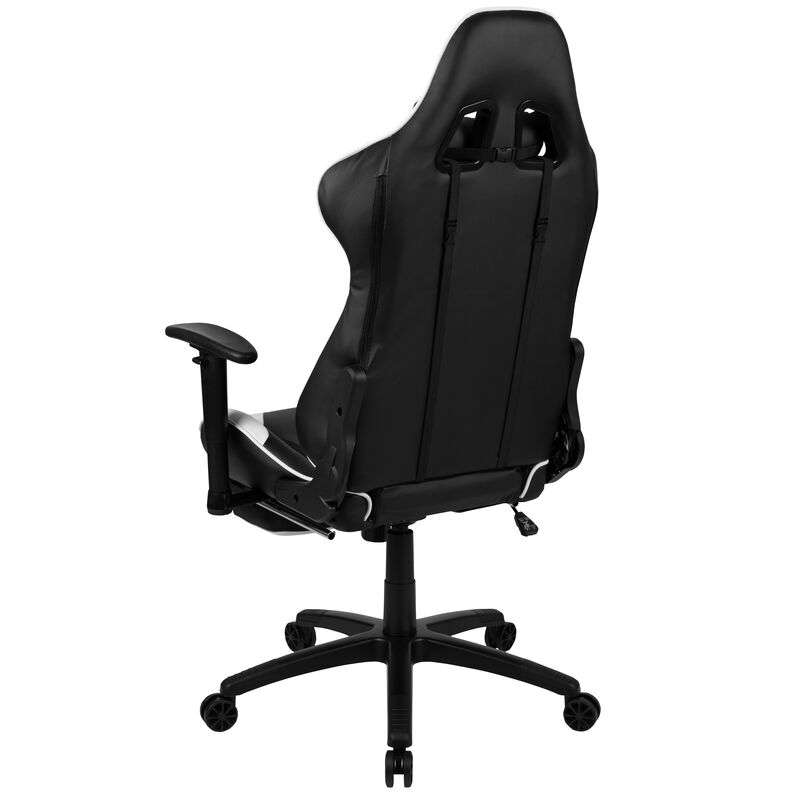 X30 Gaming Chair Racing Office Ergonomic Computer Chair with Reclining Back and Slide-Out Footrest in   LeatherSoft image number 5