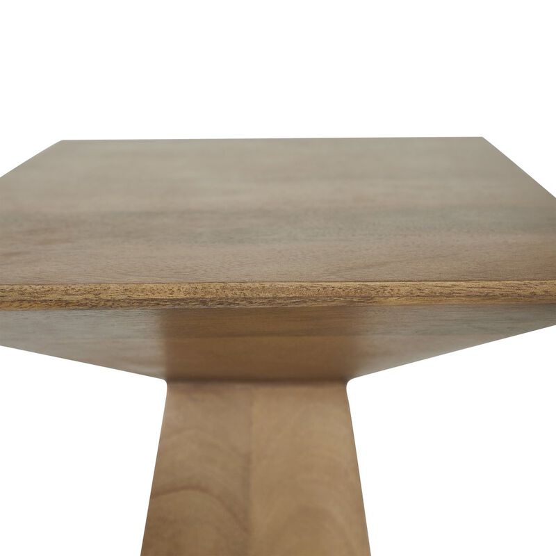 Renwil Garnett Side Table In Beige Color