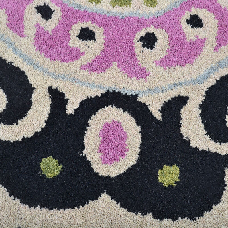 RUGSOTIC CARPETS HAND TUFTED WOOL ECO-FRIENDLY AREA RUGS - Classic Oriental Traditional  Design, High Pile Thick Handmade Anti Skid Area Rugs (K00208) image number 3