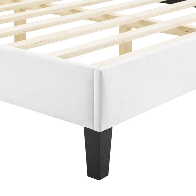 Modway - Current Performance Velvet Full Platform Bed image number 4