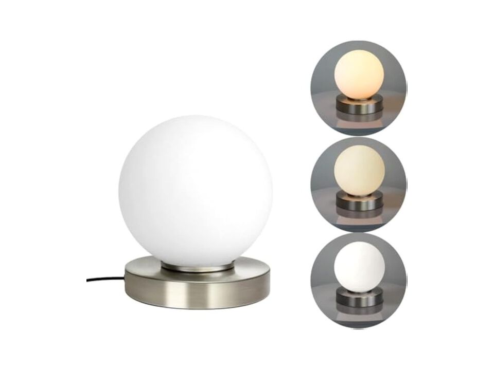 Dimmable Modern Glass Desk Lamp For Living Room Bedroom Nightstand Gold
