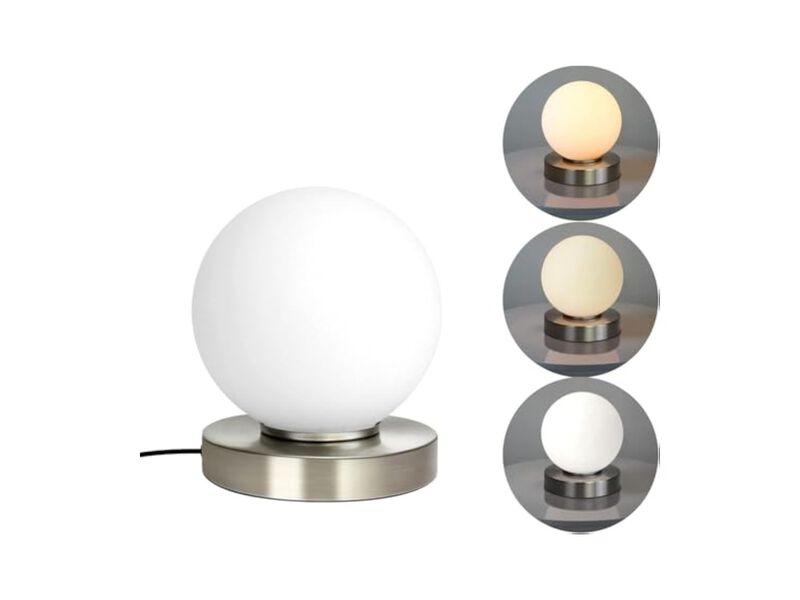 Dimmable Modern Glass Desk Lamp For Living Room Bedroom Nightstand Gold image number 0