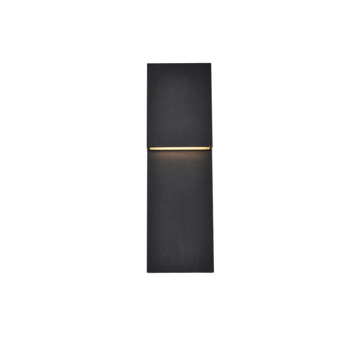 Living District Raine Integrated LED wall sconce in black
