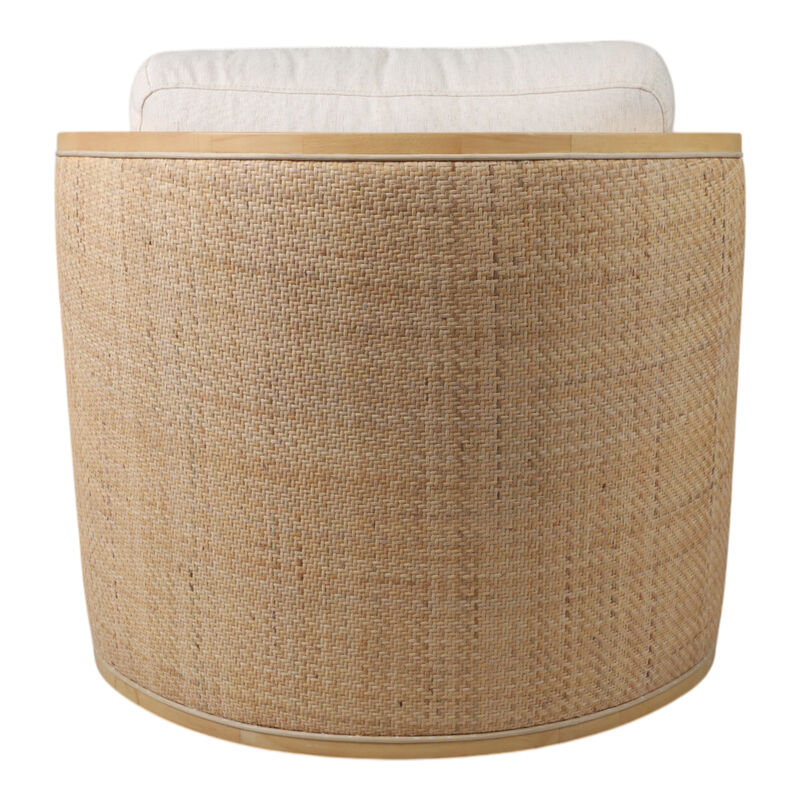 Rounded Cane Back Swivel Chair image number 5