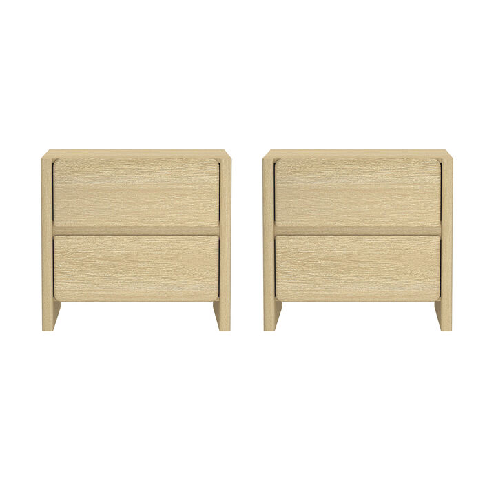 Linda Neutral Nightstand (Set of 2)