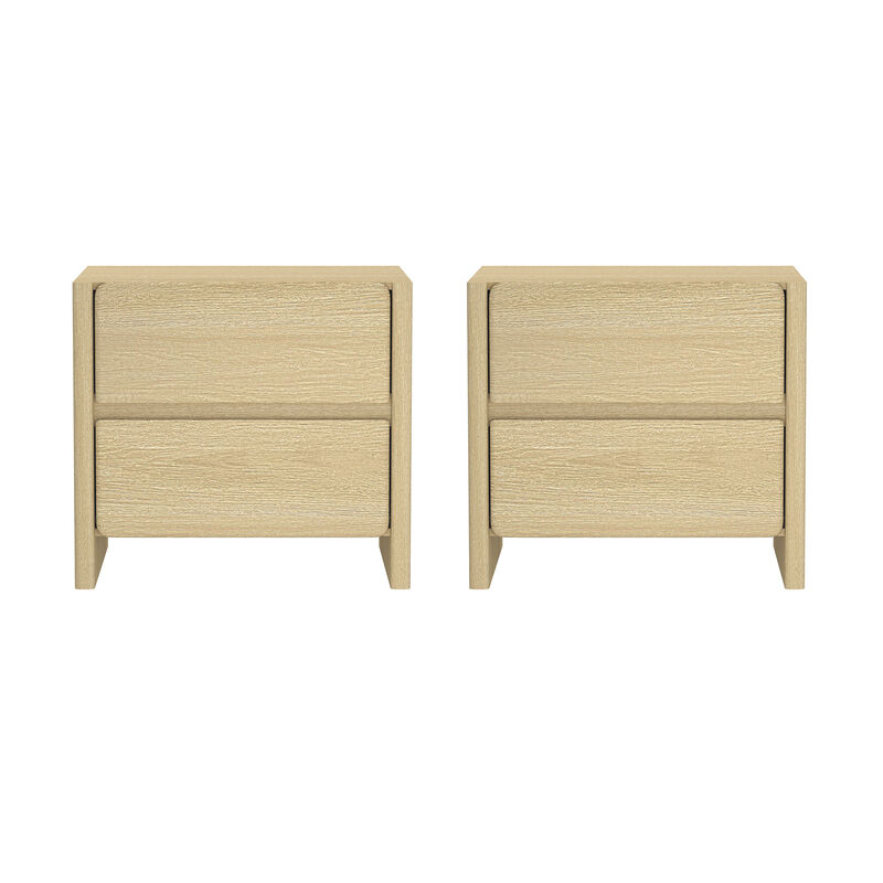 Linda Neutral Nightstand (Set of 2)