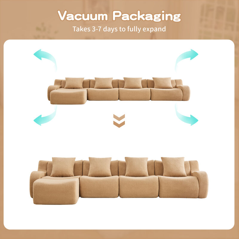 Jimbep L-Shaped 4-Seat Boneless Sectional image number 9