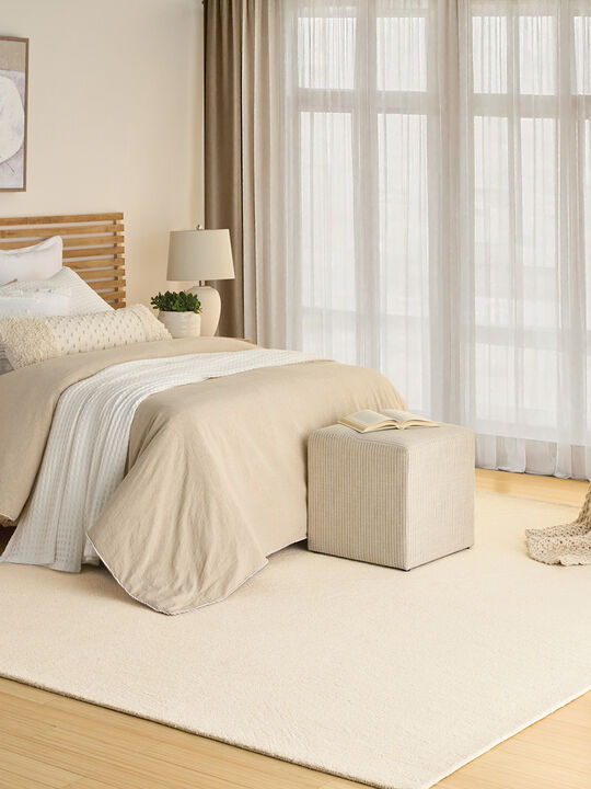 Pure Angles ANG01 Ivory 8'6" x 11'6" Rug