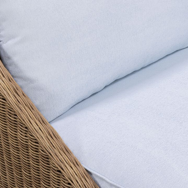 Axel Cream Boucle Outdoor Lounge Chair