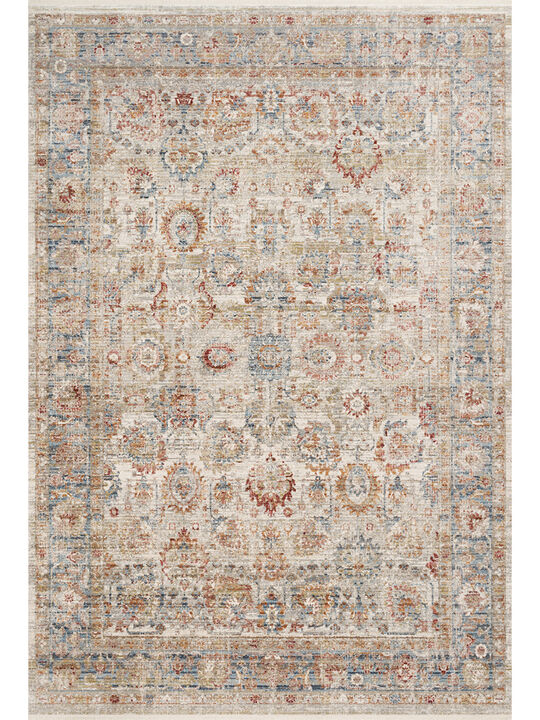 Claire CLE02 Ivory/Ocean 3'7" x 5'1" Rug