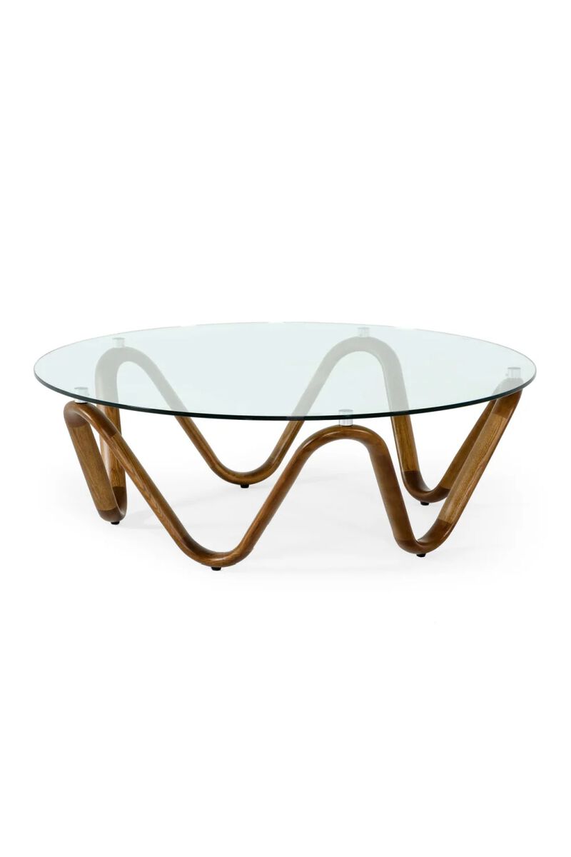 Glass Round Coffee Table | OROA Modern Lassen image number 0