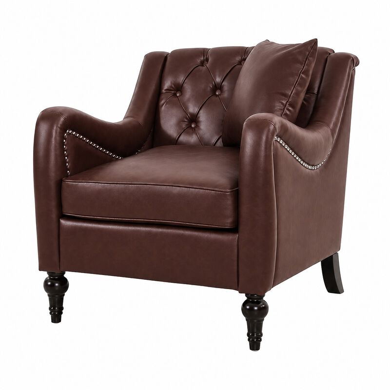 Feksno PU Leather Accent Chair image number 7