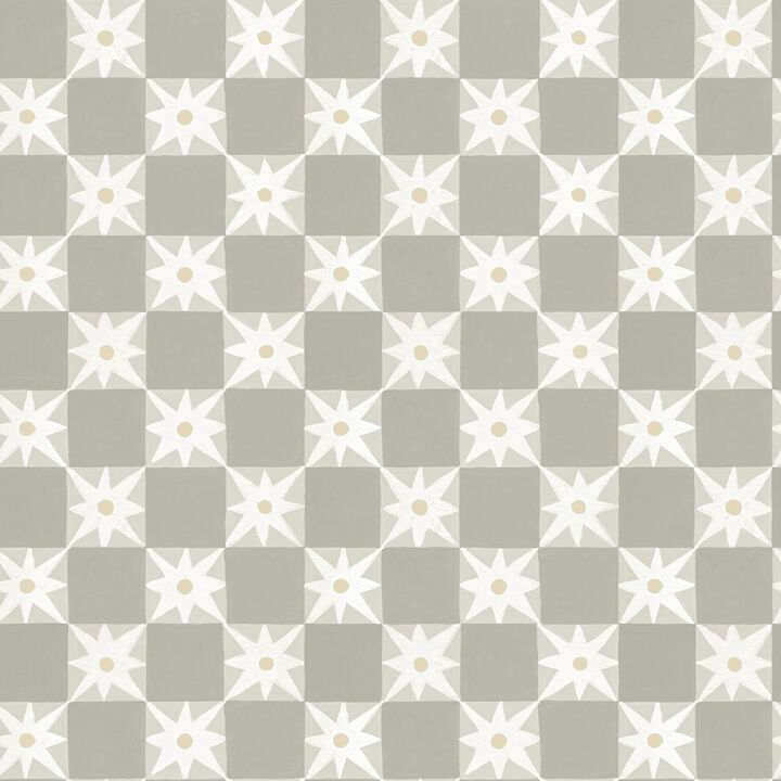 Stardust Warm Grey Checkerboard Peel & Stick Wallpaper (Set of 2)