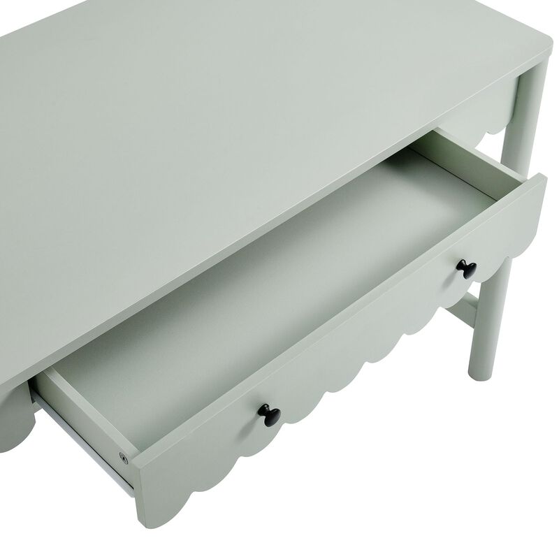 Modway Emmeline Scallop Desk in Sage image number 8
