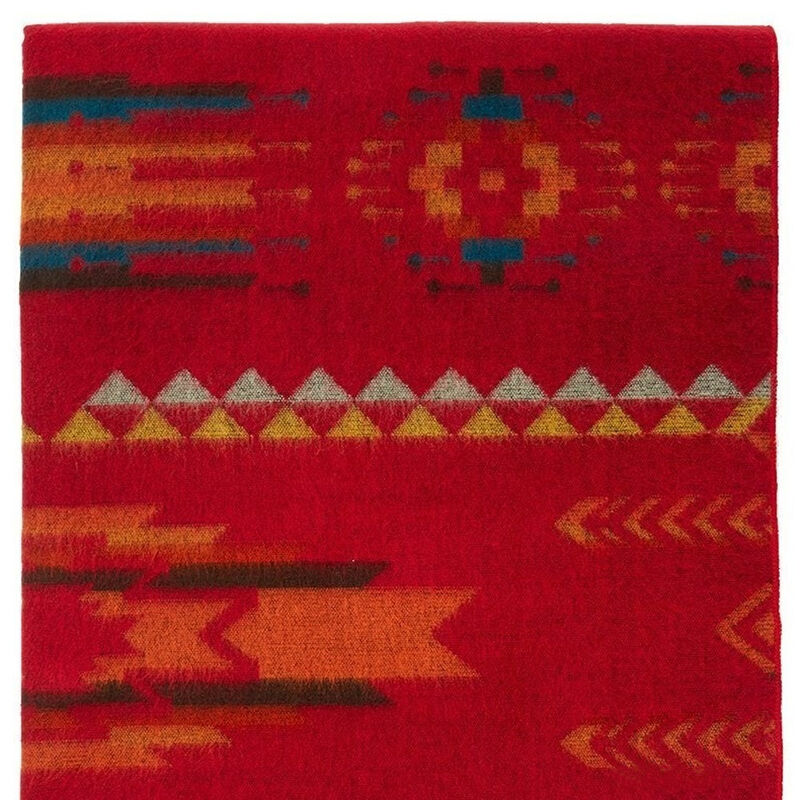 HomeRoots Ultra Soft Red Southwest Handmade Throw Blanket image number 3