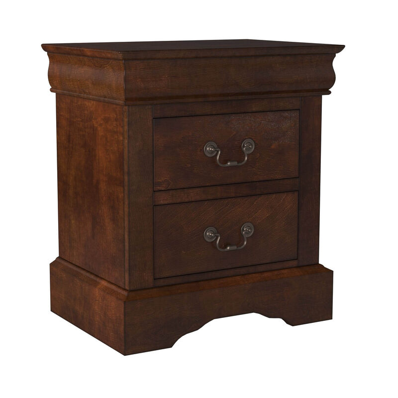 West Haven 2 Drawer Nightstand, Cappuccino