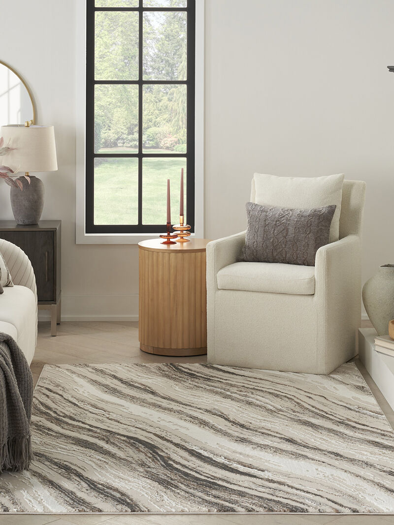 Sustainable Trends SUT05 Beige/Gray 6' x 9' Rug
