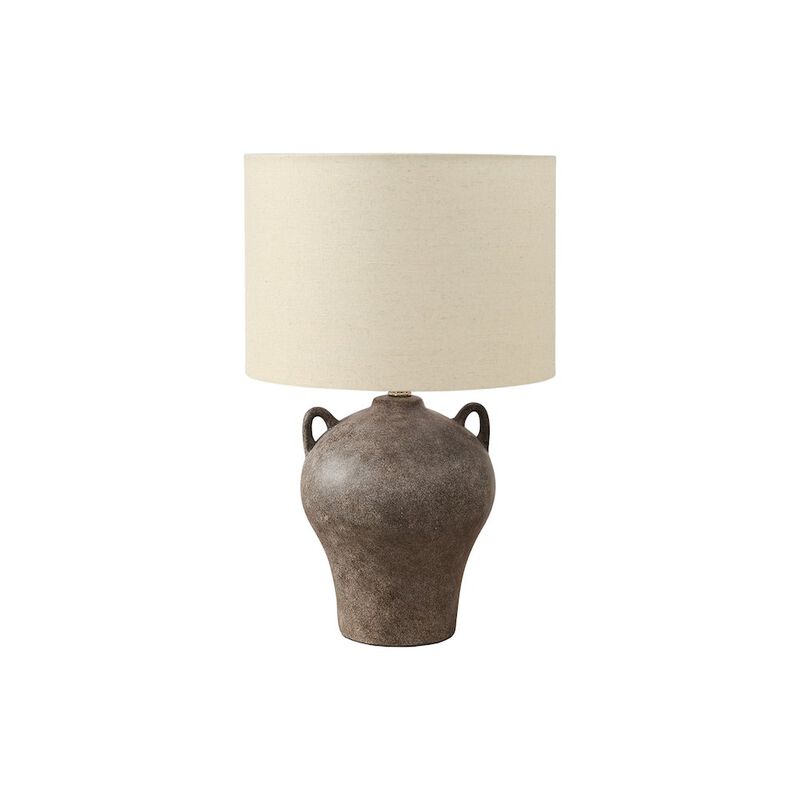 Lighting, 22"H, Table Lamp, Brown Ceramic, Beige Shade, Transitional