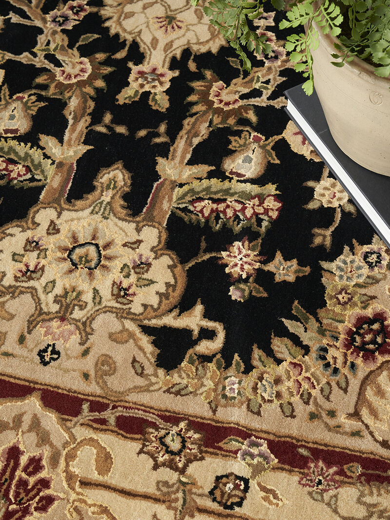 Nourison 2000 2028 Black 7'9" x 9'9" Rug image number 7